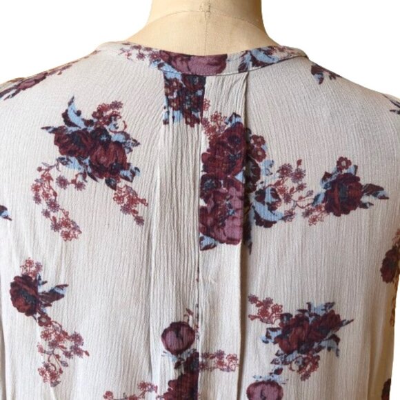 Free People Tree Swing Tunic Top Trapeze Floral Dress Size M - Picture 8 of 16
